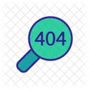 404 Error Search  Icon