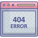 404 Fehlermeldung 404 Nicht Gefunden Zugriff Verweigert Symbol