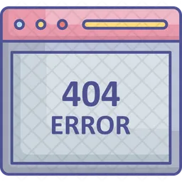 Mensaje de error 404  Icono