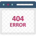 Mensaje de error 404  Icono