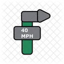 40Mph Speed Limit  Icon