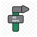 40Mph Speed Limit  Icon