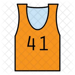 41 Number Jersey  Icon