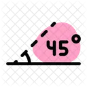 45 Degree Angle  Icon