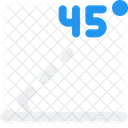45 Degree Angle  Icon
