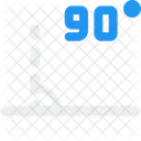 45 Degree Angle  Icon