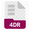 4 Dr File Format Icon