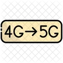 5 G 4 G Network Icon