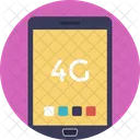4G Fourth Generation  Icon