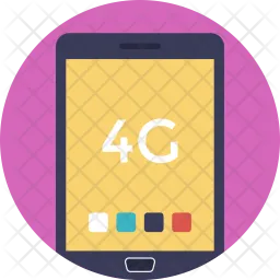 4G Fourth Generation  Icon