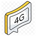 4 G Network Chat Message Icon