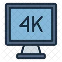 4 K Monitor Screen Symbol