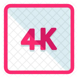 4K  Icon