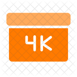 4k Icon - Download in Dualtone Style