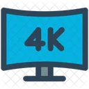 4k-Bildschirm  Symbol