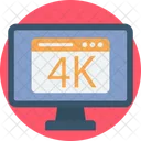 4k Display  Icon