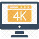 4k Display  Icon