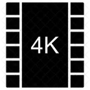 4K-Filmrolle  Symbol