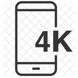 4K Mobile Icon