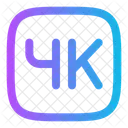 4 K Video Background Icon