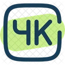 4 K Video Background Icon