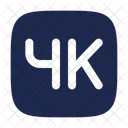 4 K Video Background Icon