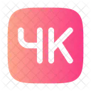 4 K Video Background Icon