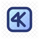 4K resolution  Icon