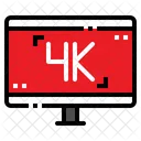 4 K High Difinition Icon