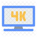 4 K Television 4 K Tv Icon