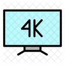 4 K Tv Television 4 K Icon