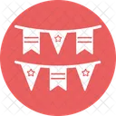 4th July Buntings  Icon