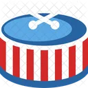 4th July US Independence Drum  Icon