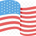 4th July US Independence Flag  Icon