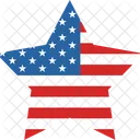 4th July US Independence Star  Icon