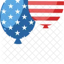 Th July Us Independence Two Balloon Icon