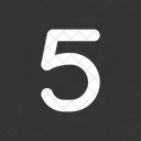 5 Five Number Icon