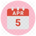 5 April 5 Date April 5 Icon