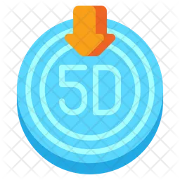 5 D Data  Icon