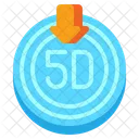 5 D Daten  Symbol