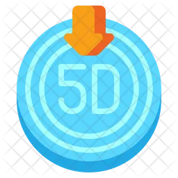 5 D Daten  Symbol