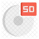 5 D Daten  Symbol