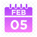 Feb Week Time Icon