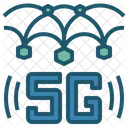 5 G 5 G Network Infrastructure Icon
