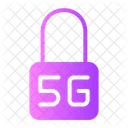 Bloqueo 5 G Seguridad 5 G Seguro Icono