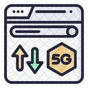 5 G Browser 5 G Signal Icon