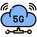 5 G Cloud Connection  Icon
