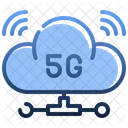 5 G Cloud Connection  Icon