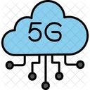 Computação em nuvem 5G  Ícone