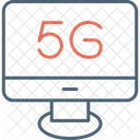 5 G Computer  Icon